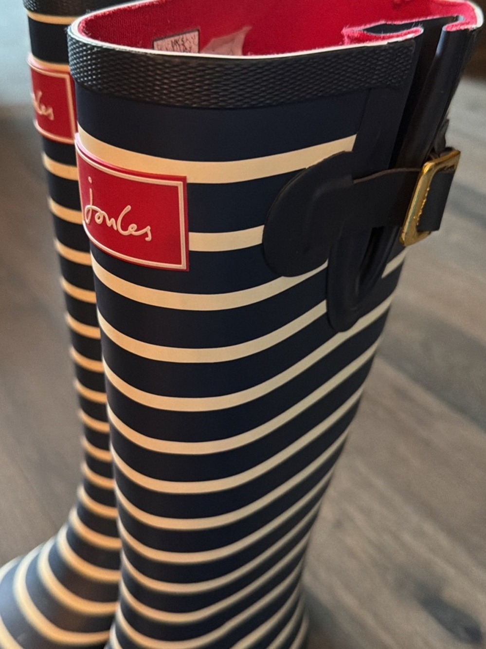 Joules Welly Print Tall Rain Boots size 7 - Picture 2 of 9